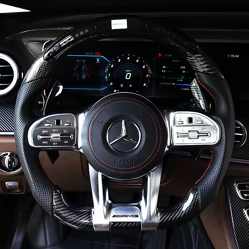 Mercedes AMG racing LED carbon fiber steering wheel