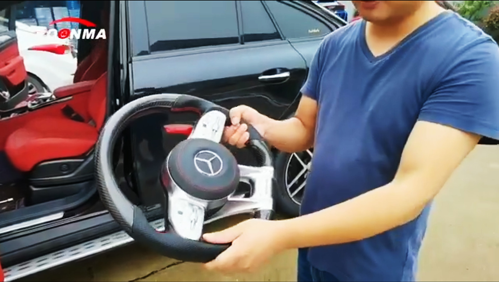 Benz GLE450 Upgraded AMG Carbon fiber steering wheel