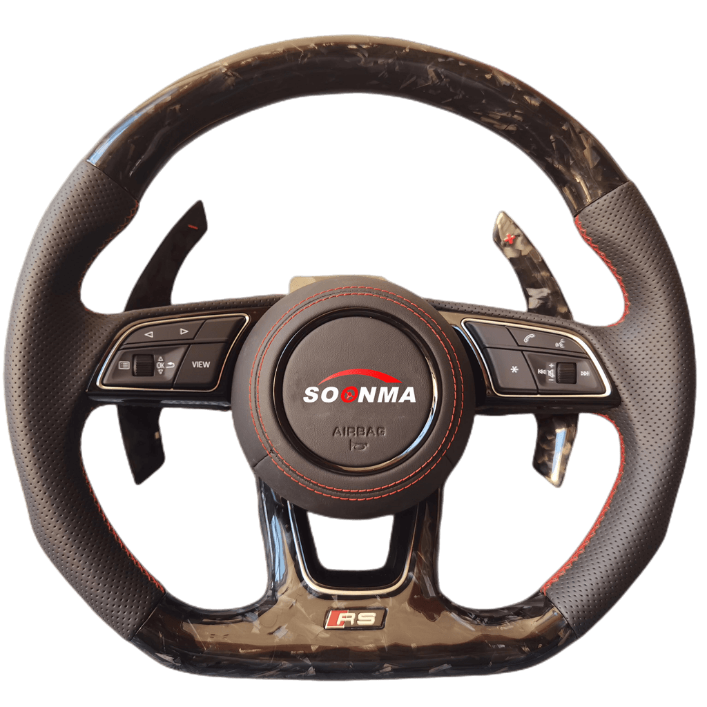 Audi RS carbon fiber steering wheel