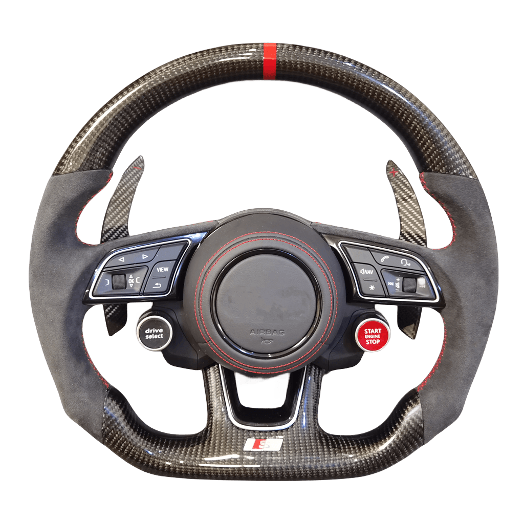 Audi B9 carbon fiber steering wheel