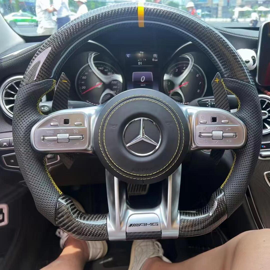 Benz C200l  carbon fiber steering wheel