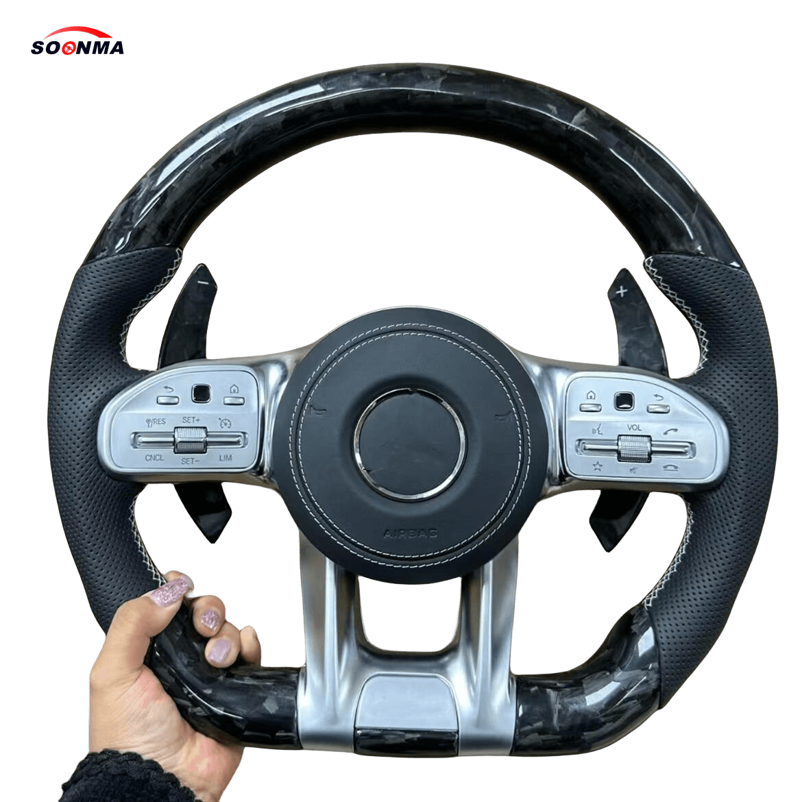 Benz carbon fiber steering wheel