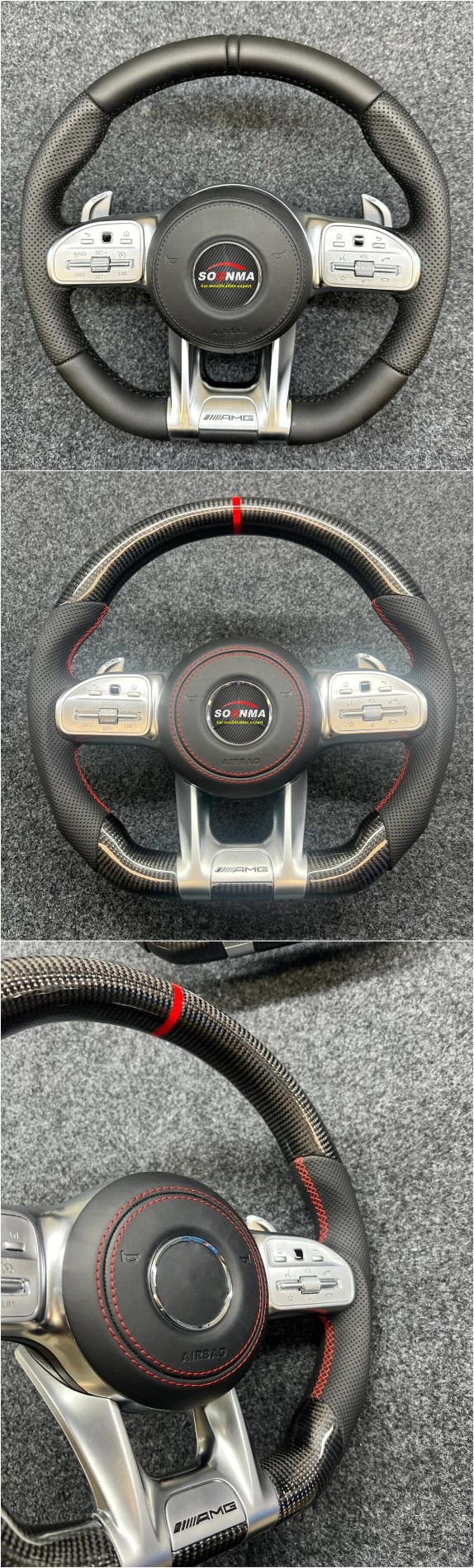 Mercedes-Benz AMG leather steering wheel