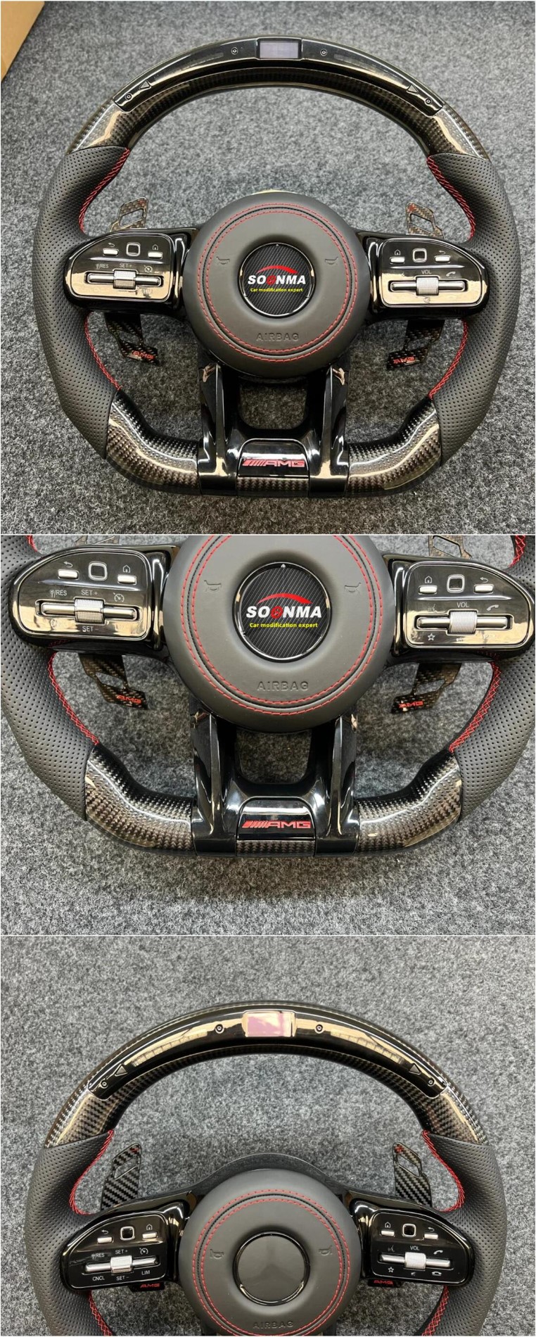 Mercedes-Benz AMG leather steering wheel