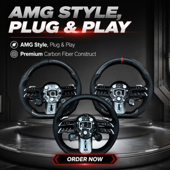 Mercedes-Benz Dragonfly Carbon Fiber Steering Wheel