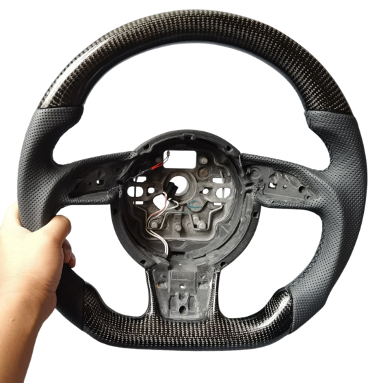 Audi B8.5 carbon‑fiber steering wheel
