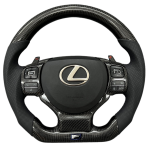 Lexus RCF Style Real Carbon Fiber Steering Wheel with Paddle Shifter