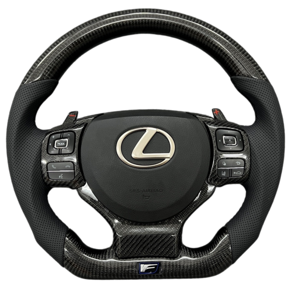Lexus RCF Style Real Carbon Fiber Steering Wheel with Paddle Shifter