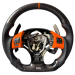 Lexus IS250 XE20 Forged Carbon Fiber Steering Wheel with Orange Trim