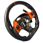 Lexus IS250 XE20 Forged Carbon Fiber Steering Wheel with Orange Trim