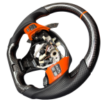 Lexus IS250 XE20 Forged Carbon Fiber Steering Wheel with Orange Trim