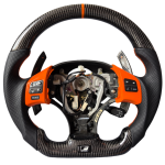 Lexus IS250 XE20 Forged Carbon Fiber Steering Wheel with Orange Trim