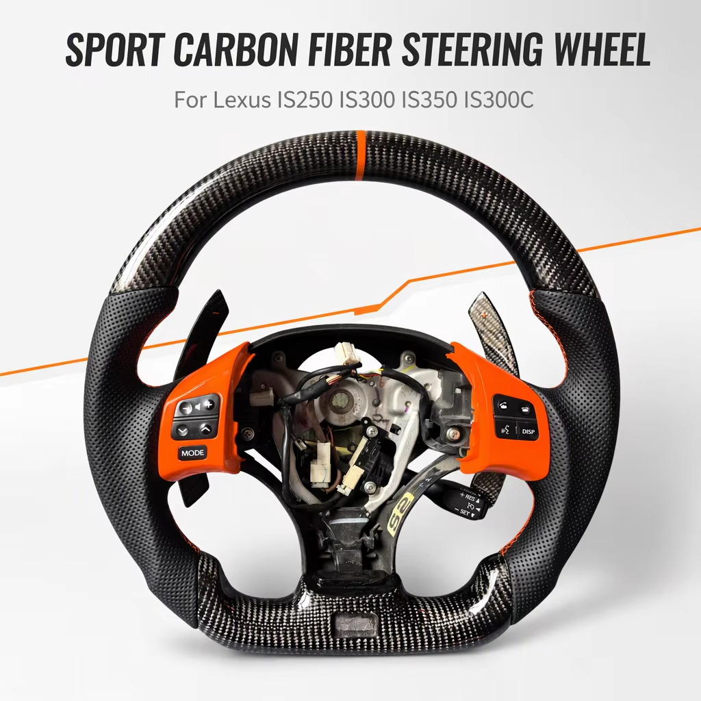Custom carbon steering wheel for Lexus IS350 IS-F XE20